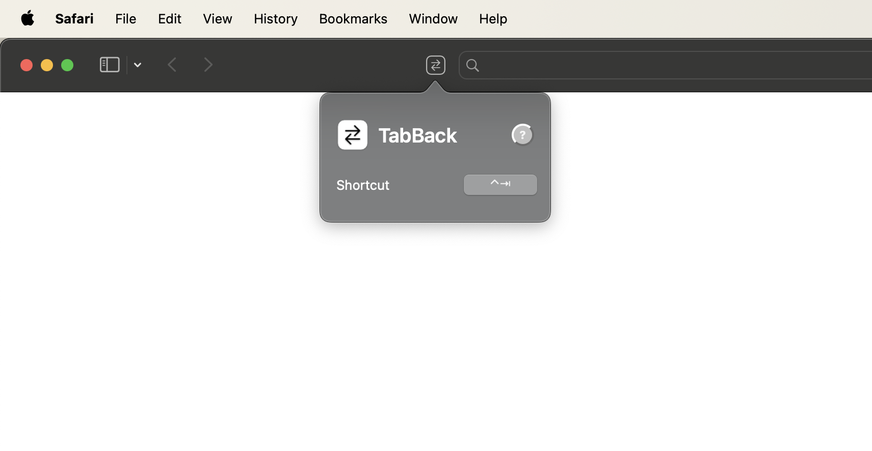TabBack screenshot